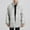Gray, variant on QUNYINEY Coats for Men Long Sleeve Solid Faux Fur Black Overcoat Loose Cardigan Warm Outerwear Coats