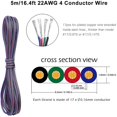 thumbnail image 4 of 10 paquetes de conectores de tira LED Rgb, conexión rápida de tira a cable, B Afortunado Sencillez, 4 of 5