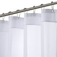 thumbnail image 2 of Haperlare 72"W x 84"L Extra Long Shower Curtain with Snap-in Fabric Liner Set Heavy Weigh Water Resistant, White, 2 of 7