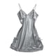 thumbnail image 2 of Vestido de Noche de La Noche de La Negita de La Camisón de Las Señoras Vestido Corto de La Noche de La Noche de Encaje de Satén Ropa de Dormir Co METRO Soledad Ropa de dormir de mujer Chemise, 2 of 8