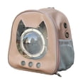 thumbnail image 3 of MERIGLARE Carrier Backpack Fashion Hiking Bag Universal Container Pet Carrier Backpack Brown, 3 of 9