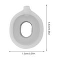 thumbnail image 2 of Luxshiny 2Pcs Light Grey Silicone Trumpet Spring Pads Practical Replacement Parts for Alto Horn Valves, 2 of 8