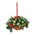 thumbnail image 4 of Cesta de flores, corona, cesta, corona, arreglo floral, decoración, corona de primavera y verano, corona de granja para árbol de Navidad, puerta delantera Estilo A, 4 of 8