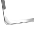 thumbnail image 4 of Slim 2 Holes Style Polish Mirror Stainless Steel License Plate Frame with Aluminum Screw Cap, 4 of 8