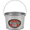 Behrens Galvanized Steel Utility Pail, 2.5 qt Capacity, Wire Reinforced Rim, Buckets