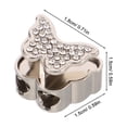 thumbnail image 2 of unbranded 20Ud De Metal Para Cordones En Plata Ajustables Para Ropa Y Abrigos Con Doble Orificio, 2 of 6