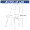 thumbnail image 2 of Shell Chair Slipcover,Stretch Armless Mid Century Modern Chair Covers Removable Washable Anti-Dust Jacquard Chair Protector for Living Room Bedroom Office-1 Pcs-A, 2 of 7