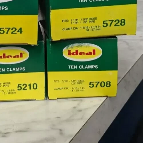 10 Piece Ideal Hose/Pipe Clamps 5708