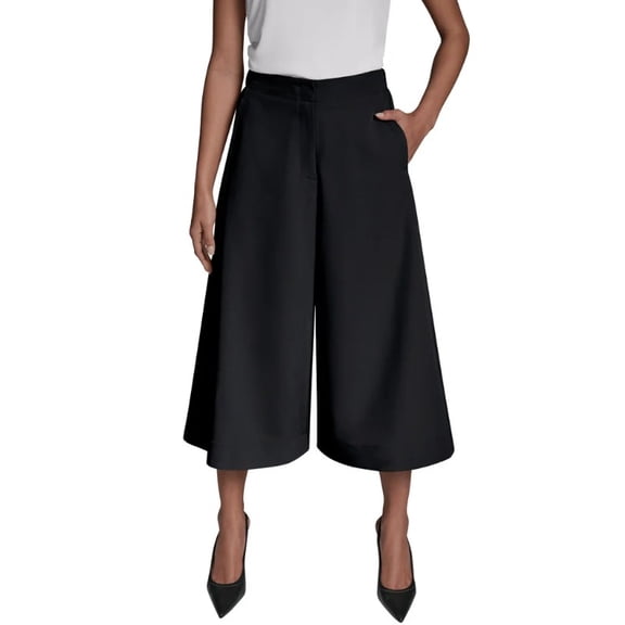 DKNY Women's Gaucho Pants, Black