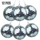thumbnail image 4 of Bolas de espejo LzGUNGY 12 bolas navideñas de 3 cm, 4 of 5