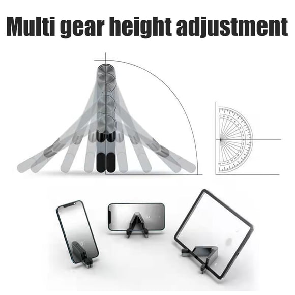 Soporte portátil para teléfono móvil, soporte plegable de aleación de Metal para escritorio, tamaño de viaje de bolsillo