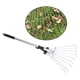 thumbnail image 4 of telescópico para hojas de jardín, recoge desechos sueltos telescópico Cabezal plegable extensible para plantas Césped Camas Macarena Rastrillo de hojas telescópico, 4 of 8
