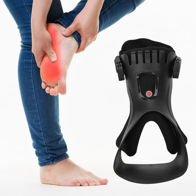 Drop Foot Brace,Orthosis Inflatable Gasbag Double Sides Buckle Balance Foot Support Brace Adjustable Foot Drop Support Brace