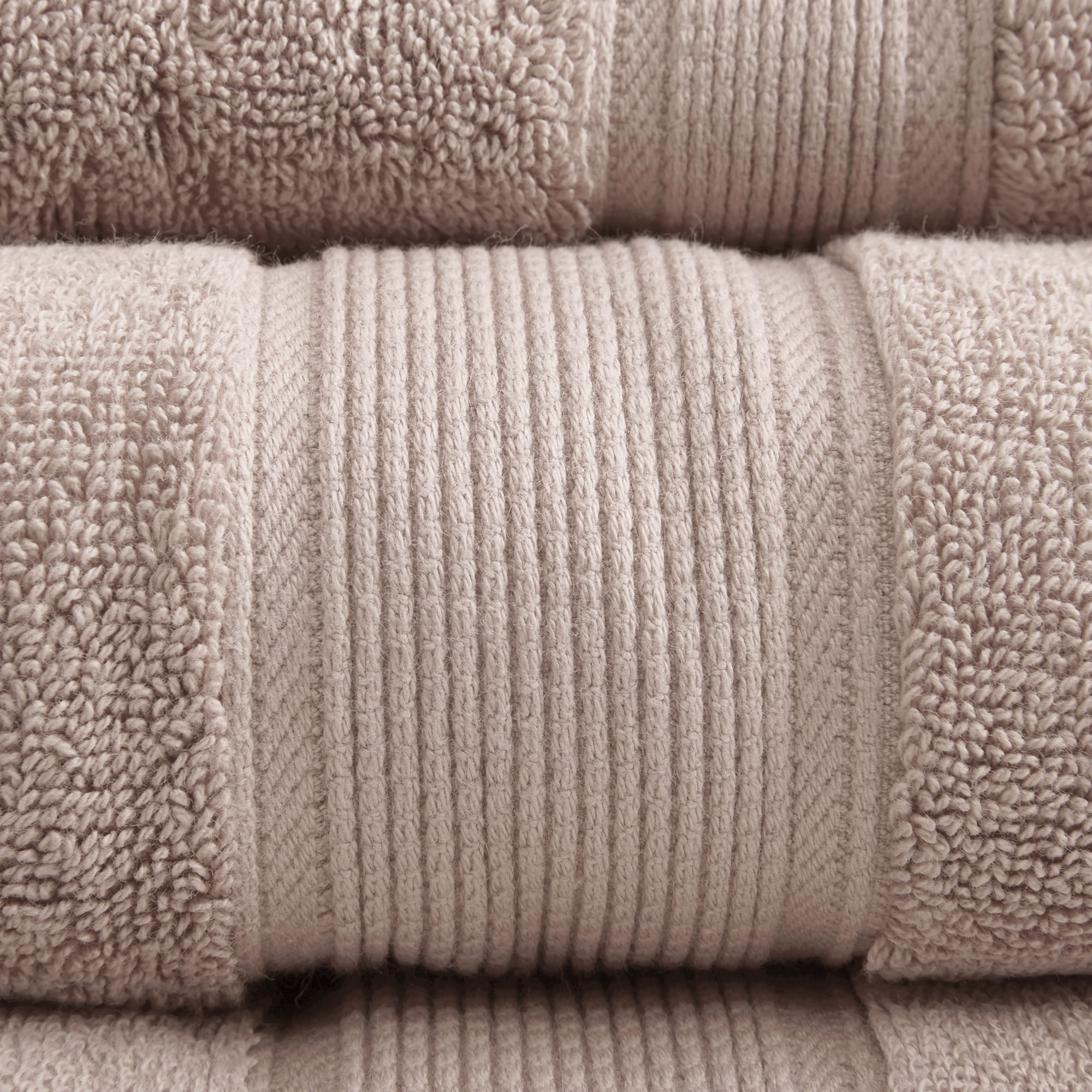 Madison Park 8-Piece Luxury Cotton Towel Set, 800GSM Bath Towels, Ultra Soft & Absorbent, Blush