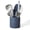 Blue, variant on Calphalon Edge Kitchen Utensil and Gadget Set with Crock, 10-Piece Cooking Utensils, Navy, Stainless Steel and Silicone Tools and Gadget Set - Blue