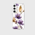 thumbnail image 1 of Caseco Samsung Galaxy S24 Clear Design Case - Purple Wildflower, 1 of 5
