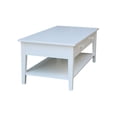 thumbnail image 4 of International Concepts Spencer White Wood Coffee Table, 4 of 11