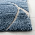 thumbnail image 4 of SAFAVIEH Florida Tamzen Abstract Shag Area Rug, Light Blue/Cream, 11' x 15', 4 of 11