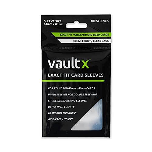 Vault X Exact Fit Trading Card Sleeves - High Clarity Perfect Fit Inner  Sleeves for TCG 