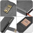 thumbnail image 4 of Naler Diary with Lock, A5 Journal with Lock 210 Pages, Locks Journal Password Notebook with Pen for Personal Daily Arrangement, Journey and Work Record, Grey, 4 of 8