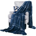thumbnail image 4 of Better Homes and Gardens Velvet Plush Blanket, Indigo Plaid, Full/Queen, 4 of 4
