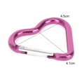 thumbnail image 7 of Cheers.US 5Pcs Heart Shape Keychain Clips Mini Small Carabiner Aluminum Durable Quick Release Auto Locking D-shape Spring Loaded Clip for for Home Rv Camping Fishing Hiking Traveling and Sports, 7 of 7