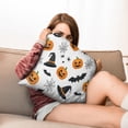 thumbnail image 6 of Halloween Throw Pillow Cases Happy Halloween Halloween Pumpkin Pillow Cases Throw Cushion Cover Cushion Cases for Home Office Halloween Decor,16x16 Inch (2Pcs), 6 of 6