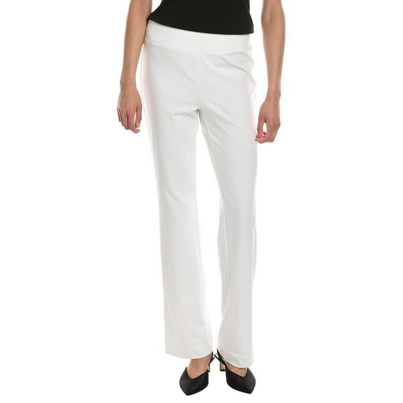 Anne Klein womens  High-Rise Pull-On Bootleg Pant, XS, White