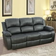 thumbnail image 4 of 2 Piece Manual Recliner Sofa Couch, Home Theater Seating with Cup Holders, Living Room Furniture Sofa Set for Home Office (Sofa + Loveseat), 4 of 5