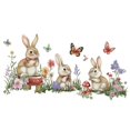 thumbnail image 2 of Decoraciones de Pascua, pegatinas de pared de un metro, plantas, flores, setas, conejos, fondo de pared, decoración de habitación, pegatinas de pared, calcomanías autoadhesivas, calcomanías autoadhesi, 2 of 6