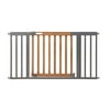 Summer West End Safety Baby Gate, Honey Oak Stained Wood with Slate Metal Frame ? 30? Tall, Fits Openings up to 36? to 60? Wide, Baby and Pet Gate for Wide Spaces and Open Floor Plans