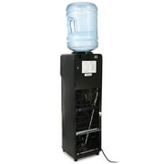 MegaChef Black Free Standing Top Loading Electric Water Dispenser