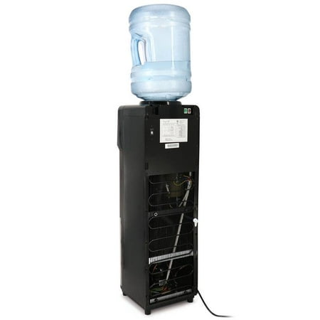 MegaChef Black Free Standing Top Loading Electric Water Dispenser