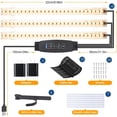 thumbnail image 3 of Hywyimlait LED Grow Light Strips, Full Spectrum 3500K, 3/9/12H Timer, 10 Dimmable Levels, 3 Head × 2 Pack for Indoor Plants, Seedlings & Succulents, Plant Shelf Compatible, 3 of 7