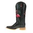 thumbnail image 3 of Tin Haul Womens Flamingo Square Toe Cowboy  Mid Calf Boots, 3 of 5