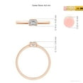 thumbnail image 5 of ANGARA Natural Emerald-Cut Diamond Solitaire Ring in 14K Rose Gold for Women (Size-4x3mm| Color-I-J| Clarity-I1-I2) | April Birthstone, Anniversary, Jewelry Gift for Women | Natural Diamond Ring, 5 of 9