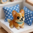 thumbnail image 3 of Aufmer 5 Pcs Perles DIY Chien Drôle, Kit de Broderie Complet avec Instructions, 8x6in(Multicolore), 3 of 6