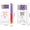 thumbnail image 4 of Patriotic Body Glitter Stick, Face Glitter, Red White and Blue Glitter Stick, 4th of July Decorations, 4th of July Outfits for Women, Hair Glitter for Kids, Independence Day Glitter Makeup(xxw), 4 of 7