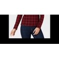 thumbnail image 3 of Charter Club Women's Cotton Plaid Top Red Size Medium, 3 of 3