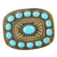 thumbnail image 4 of Hebilla De Cinturón De Turquesa Antiguo Vintage Accesorios De Jeans De Vaquero Occidental Sunnimix Hebilla de cinturón de vaquero vintage, 4 of 7