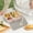 Beige, variant on Fmbmuo Pink Lunch Box for Women Stackable Reusable Plastic Bento Box, 3-Compartment Leakproof Food/Fruit Storage Containers Freezer, Oven Safe