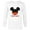 White, variant on Disney Mickey Mouse Red Shorts Icon Nephew Family- Long Sleeve T-Shirt for Men - Customized-White