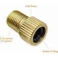 thumbnail image 4 of Brass Presta Valve Adapter (Pack of 5) - Conversion from Presta to Schrader for bicycles, e-bikes, e-scooters and cars - Inflate your tires with a standard pump or air compressor, 4 of 4