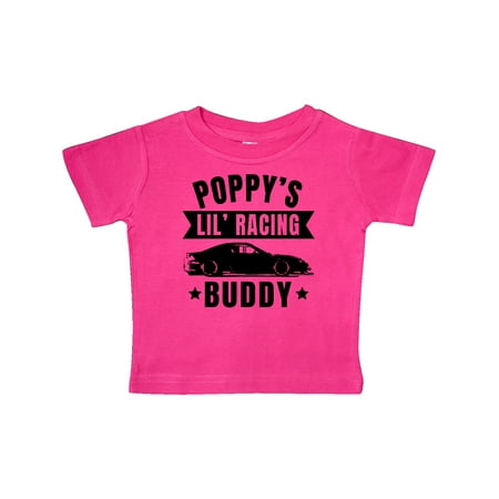 

Inktastic Poppy s Lil Racing Buddy with Car Silhouette Gift Baby Boy or Baby Girl T-Shirt
