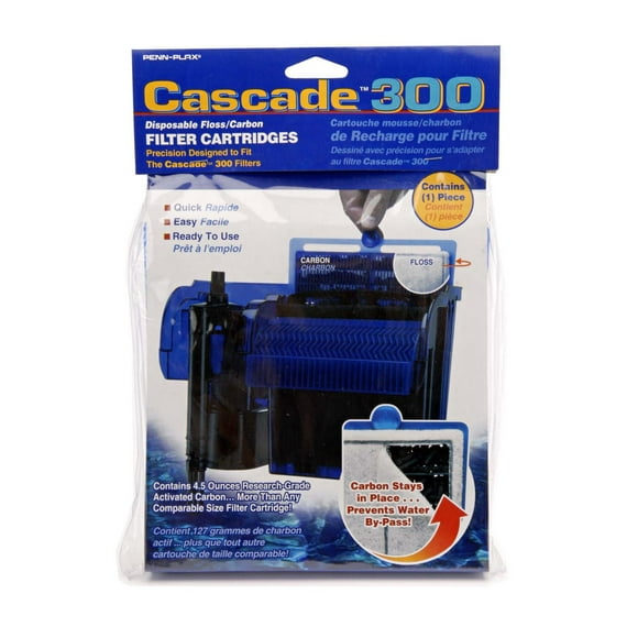 Penn-Plax Hang on Filter Cartridges Replacement Media with Activated Carbon