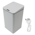 thumbnail image 1 of Desktop Sensor Trash Can USB Charging Foldable Lid 9L Intelligent Induction Garbage Bin for Bedroom Bathroom Office Grey, 1 of 6