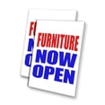 thumbnail image 1 of Furniture Now Open (24" X 36") 4mm Corrugated Plastic Panel, Graphics Applied To 1 Side (Pk of 2), 1 of 4