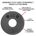 thumbnail image 3 of Micro Gainz 1-Inch Center Hole Standard Fractional Weights Plate Sets, 10 Piece Dumbbell & Barbell Set of Plates with Bag for Strength Training and Weight Lifting, Made In USA, 3 of 7