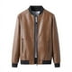 thumbnail image 1 of Chaqueta de cuero para hombre, talla extra grande, traje de béisbol, otoño e invierno, chaqueta de forro polar para hombre gordo, motociclista, gente gordita, 1 of 5