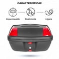 thumbnail image 3 of Caja porta equipaje para moto 48L negra base plastico Kinlley Kinlley 48L, 3 of 7